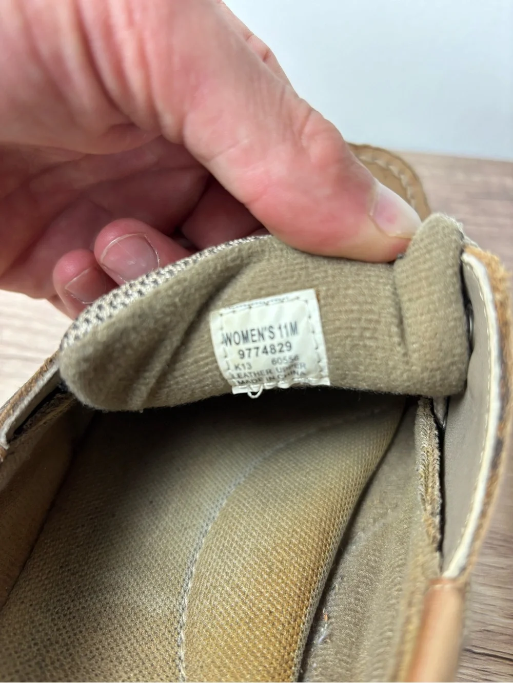 Sperry Light Brown Leather Men’s Boat Shoes